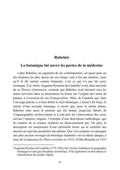 Rabelais lettré en botanique