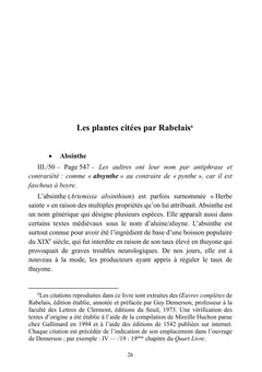 Rabelais lettré en botanique