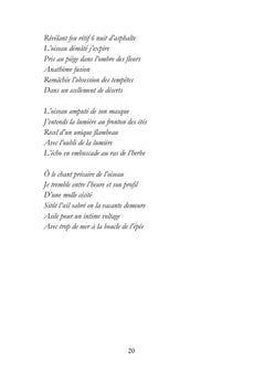 Le dernier chant de l'oiseau avant la nuit