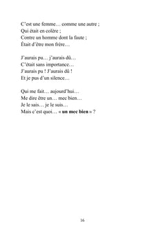 Poésie féministe - Pour les hommes - qui pensent être des mecs bien