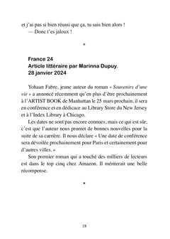 Premiers pas d'un écrivain