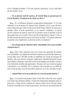 Mémoires d'une chroniqueuse en herbe