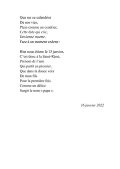 Rémi ne parlera plus... mais j'écouterai ses signes