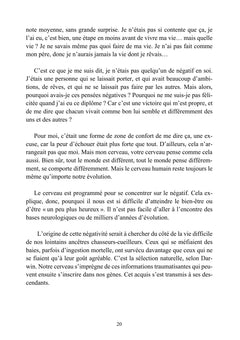 La négativité veut nous rendre heureux