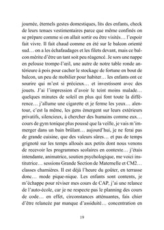la vie en dedans
