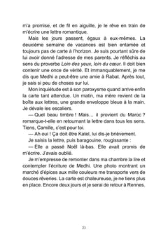 Camille dans les jardins de Chellah