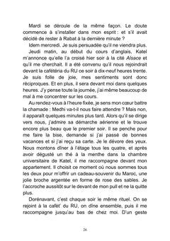 Camille dans les jardins de Chellah