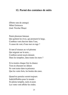 Poèmes roumains d'antan et d'aujourd'hui