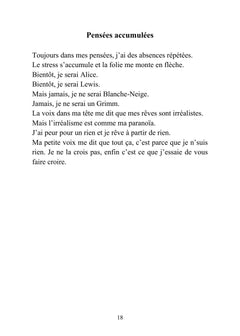 Textes d'une jeune fille perdue