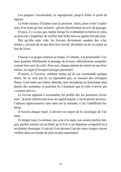 J'ai livré un colis chez vous, et puis...