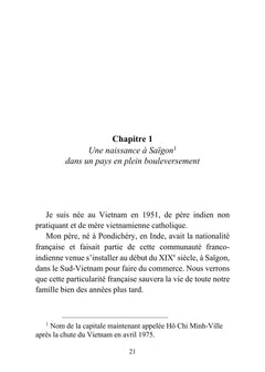 Mémoires d'une jeune Indo-Vietnamienne