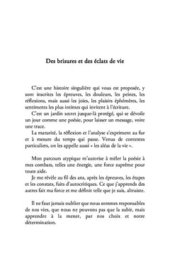 Des brisures et des éclats de vie
