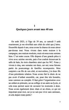 À l'aube de mes 40 ans