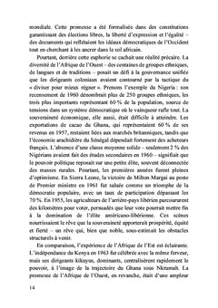 L'échec de la gouvernance démocratique en Afrique de l'Ouest