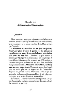 L'Alexandrie d'Alexandrins