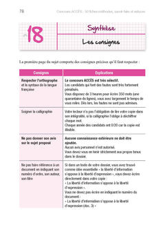 Concours ACCES en 50 fiches