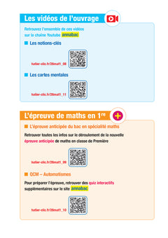 Prépabac Réussir l'examen" Maths 1re générale (spécialité) Bac 2027"