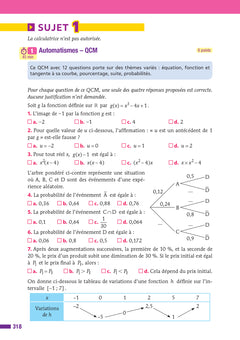 Prépabac Réussir l'examen" Maths 1re générale (spécialité) Bac 2027"