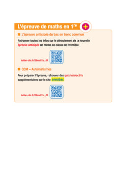 Prépabac Réussir l'examen Maths 1re générale (tronc commun) - Bac 2026