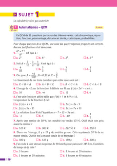 Prépabac Réussir l'examen Maths 1re générale (tronc commun) - Bac 2026