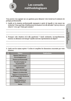 Le mémoire de pratique professionnelle