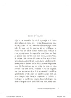 Dialogue sur notre nature humaine
