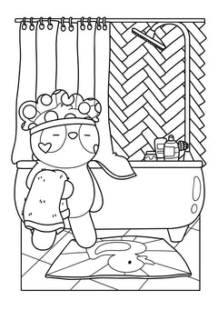 Coloriages - Adorables pandas