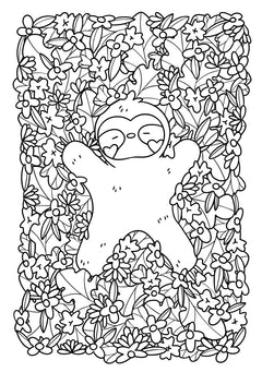 Coloriages - Adorables paresseux