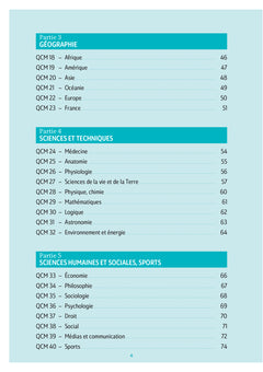 Pass'Concours - QCM de culture générale - Tous concours - 9e édition - Entraînement