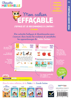 Mon cahier effaçable - Petite Section