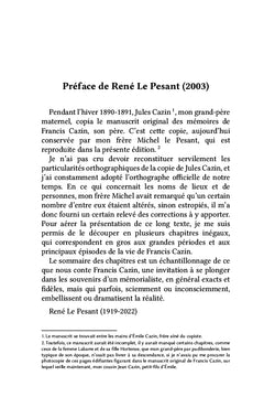 Un mémorialiste loyal