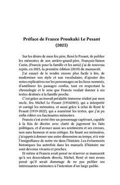 Un mémorialiste loyal