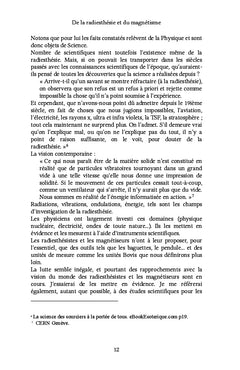 De la radiesthésie et du magnétisme