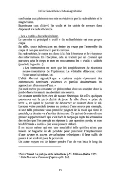 De la radiesthésie et du magnétisme