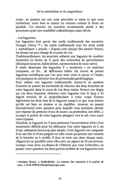 De la radiesthésie et du magnétisme