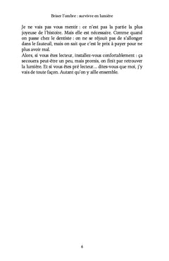 Briser l'ombre : survivre en lumière