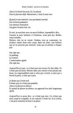 Briser l'ombre : survivre en lumière