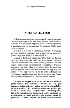 La Respiration trinitaire