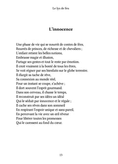 Le lys de feu