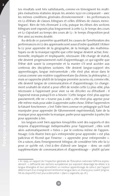 L'enseignement en classe bilingue