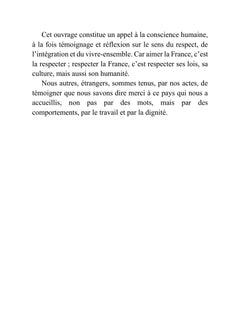L'Étranger - La France, notre devoir de respect