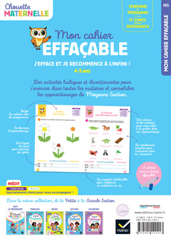 Mon cahier effaçable - Moyenne Section