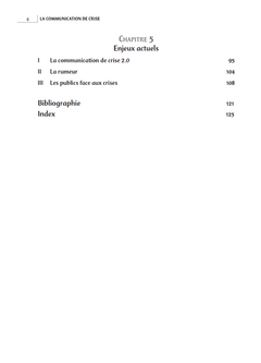 La communication de crise - 6e éd.