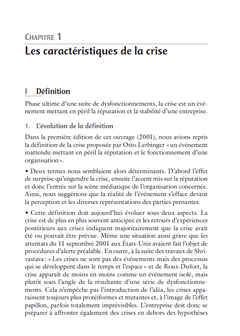 La communication de crise - 6e éd.
