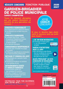 Réussite Concours - Gardien-brigadier de police municipale - Préparation complète 2026-2027