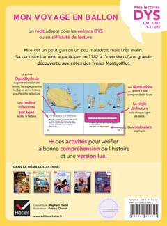 Mon voyage en ballon lecture adaptée - CM1-CM2