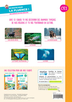 En route pour la fluence ! CE1 - Les animaux de nos régions - Ed. 2026 - Cahier élève