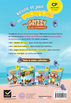 Cahier de vacances Grizzy et les lemmings - CP vers le CE1
