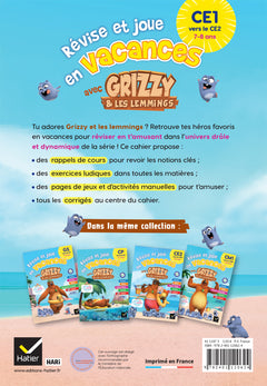 Cahier de vacances Grizzy et les lemmings - CE1  vers le CE2