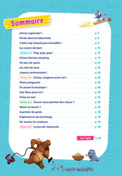 Cahier de vacances Grizzy et les lemmings - CE1  vers le CE2